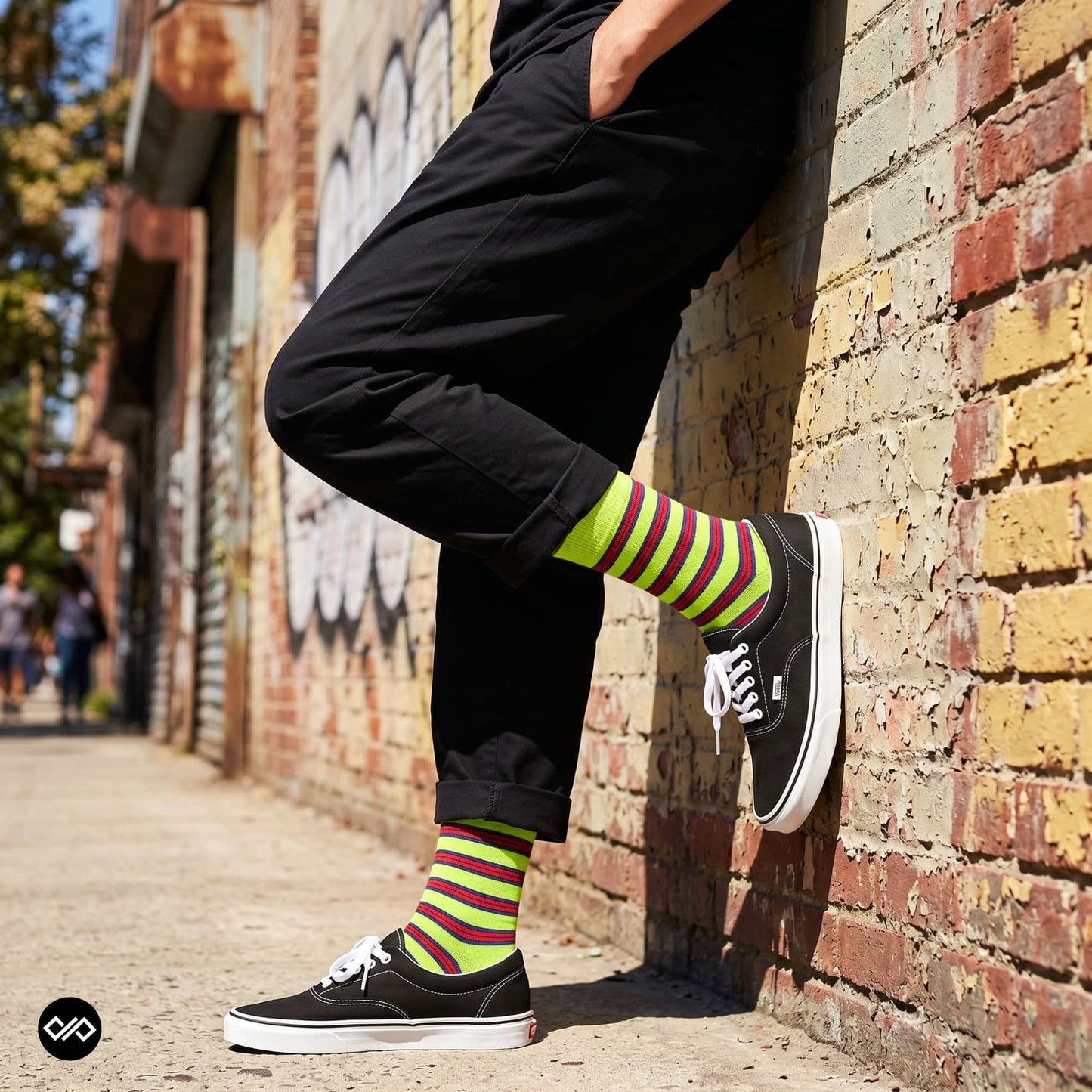 Dynamocks Stripes 11.0 Crew Length Socks for Men and Women.