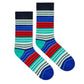Dynamocks Stripes 12.0 Crew Length Socks for Men and Women.