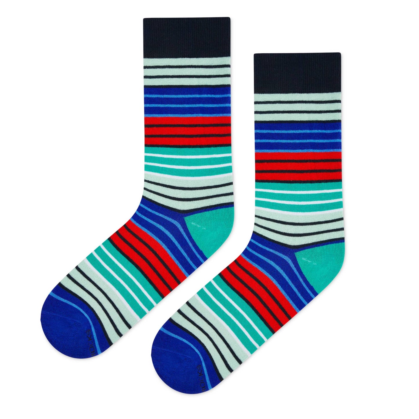 Dynamocks Stripes 12.0 Crew Length Socks for Men and Women.