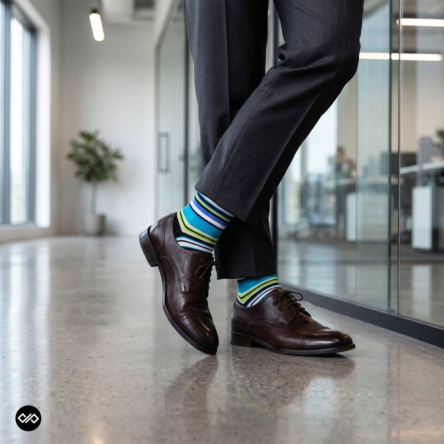 Dynamocks Stripes 13.0 Crew Length Socks for Men and Women.
