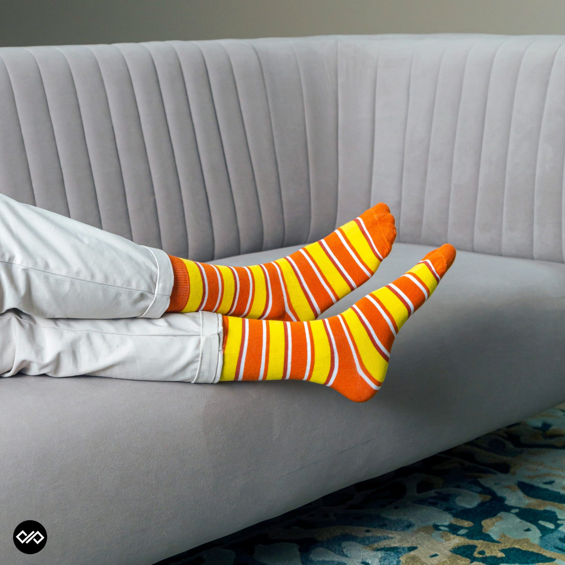 Dynamocks Stripes 14.0 Crew Length Socks for Men and Women.