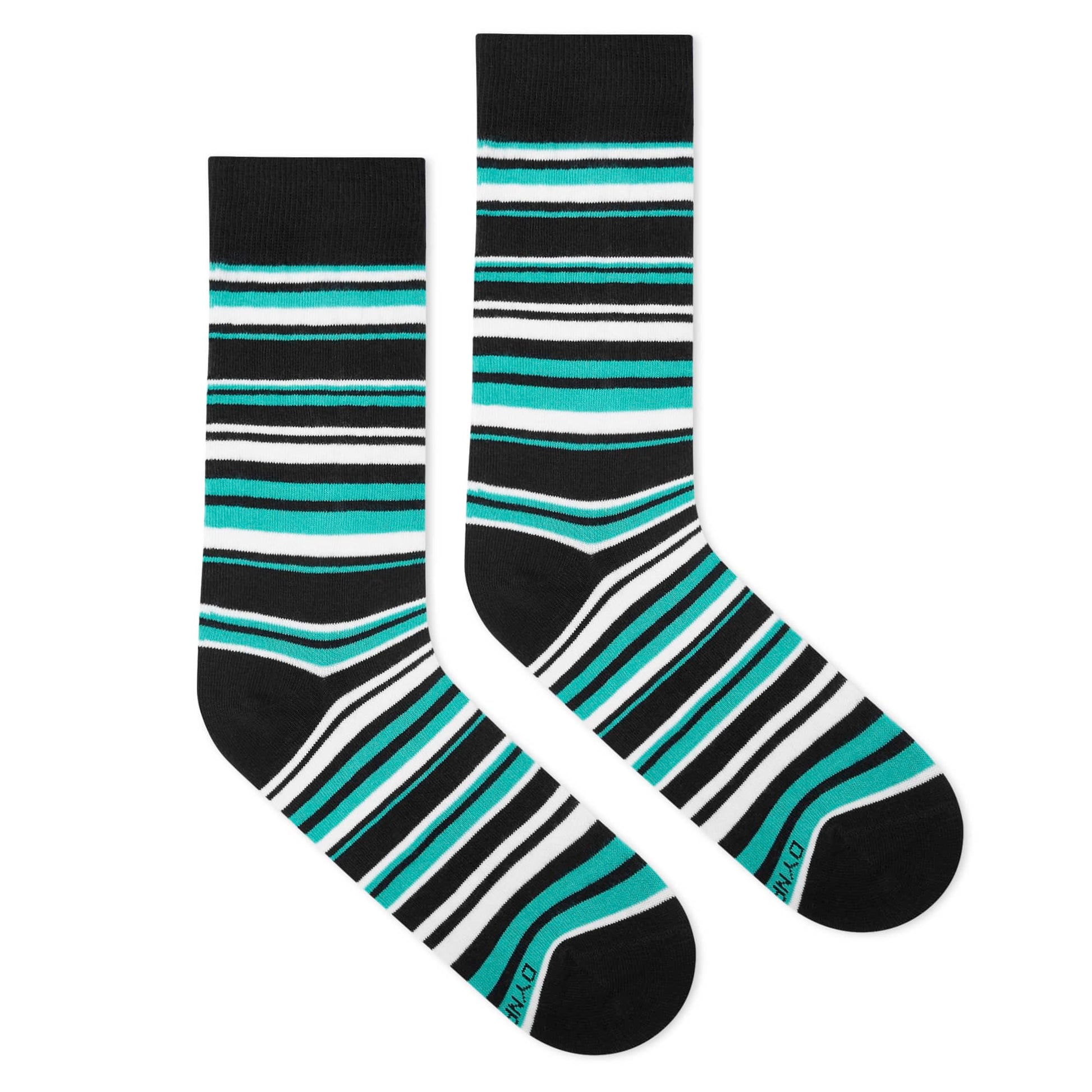 Dynamocks Stripes 15.0 Crew Length Socks for Men and Women.