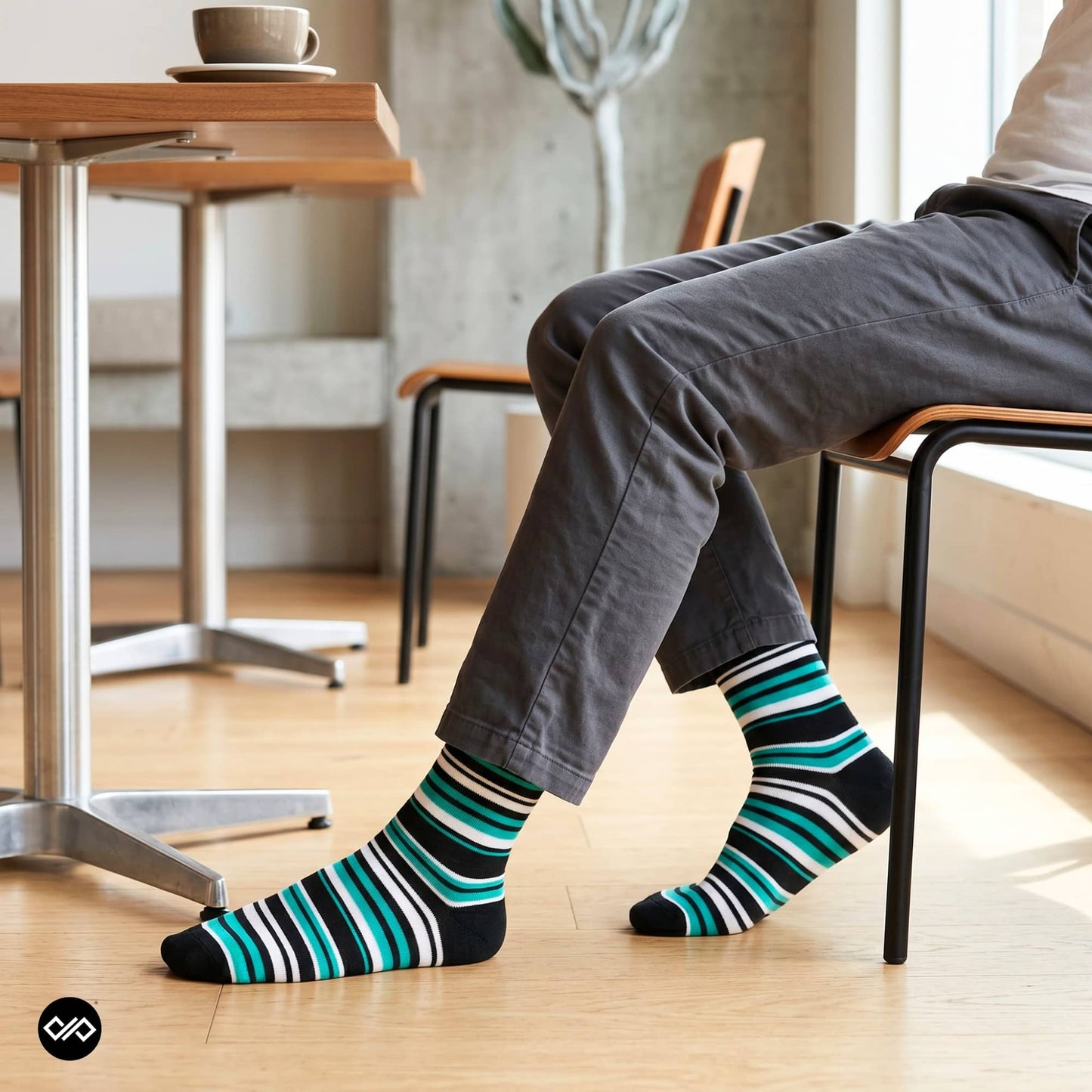 Dynamocks Stripes 15.0 Crew Length Socks for Men and Women.