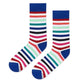 Dynamocks Stripes 16.0 Crew Length Socks for Men and Women.