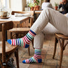 Dynamocks Stripes 16.0 Crew Length Socks for Men and Women.