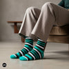 Dynamocks Stripes 2.0 Crew Length Socks for Men and Women.
