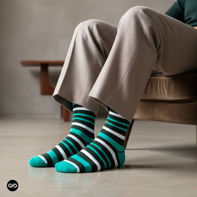 Stripes 2.0 Crew Socks for Men & Women | Dynamocks