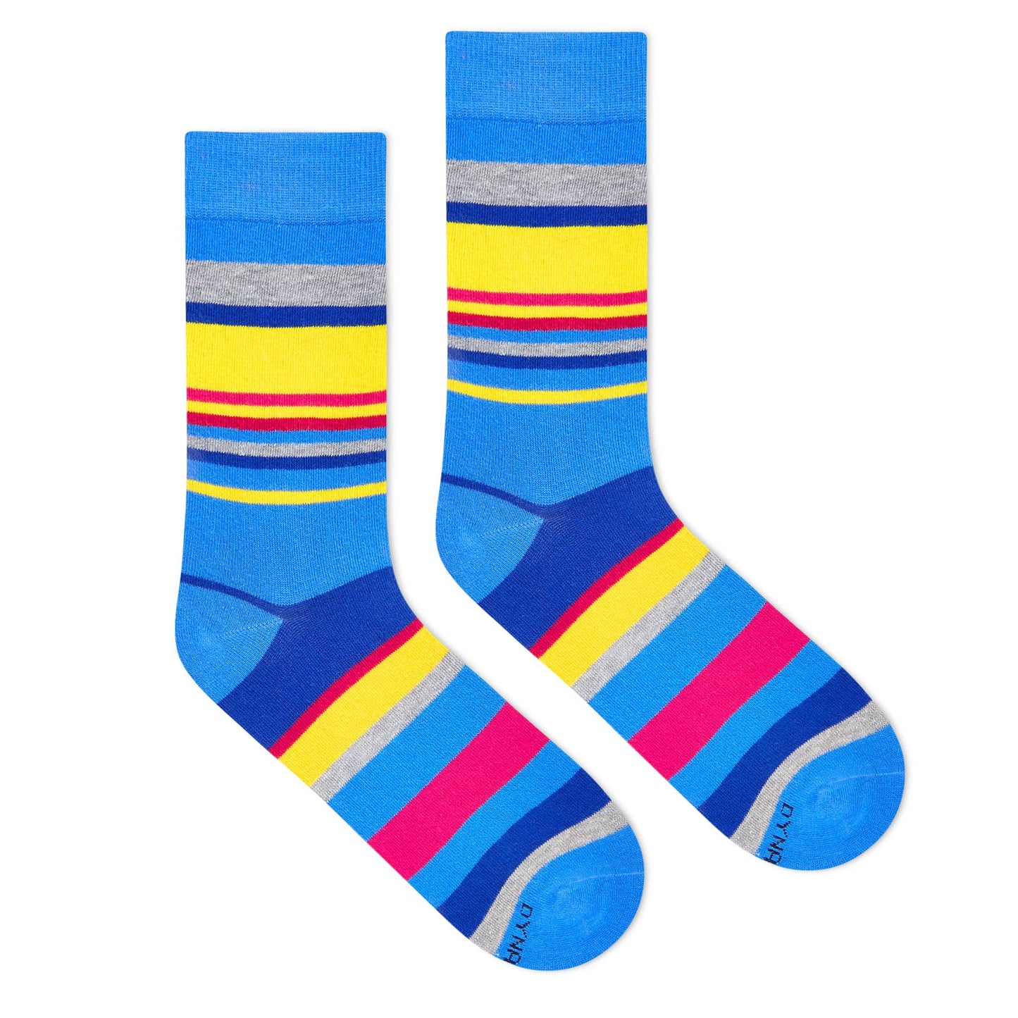 Dynamocks Stripes 6.0 Crew Length Socks for Men and Women.