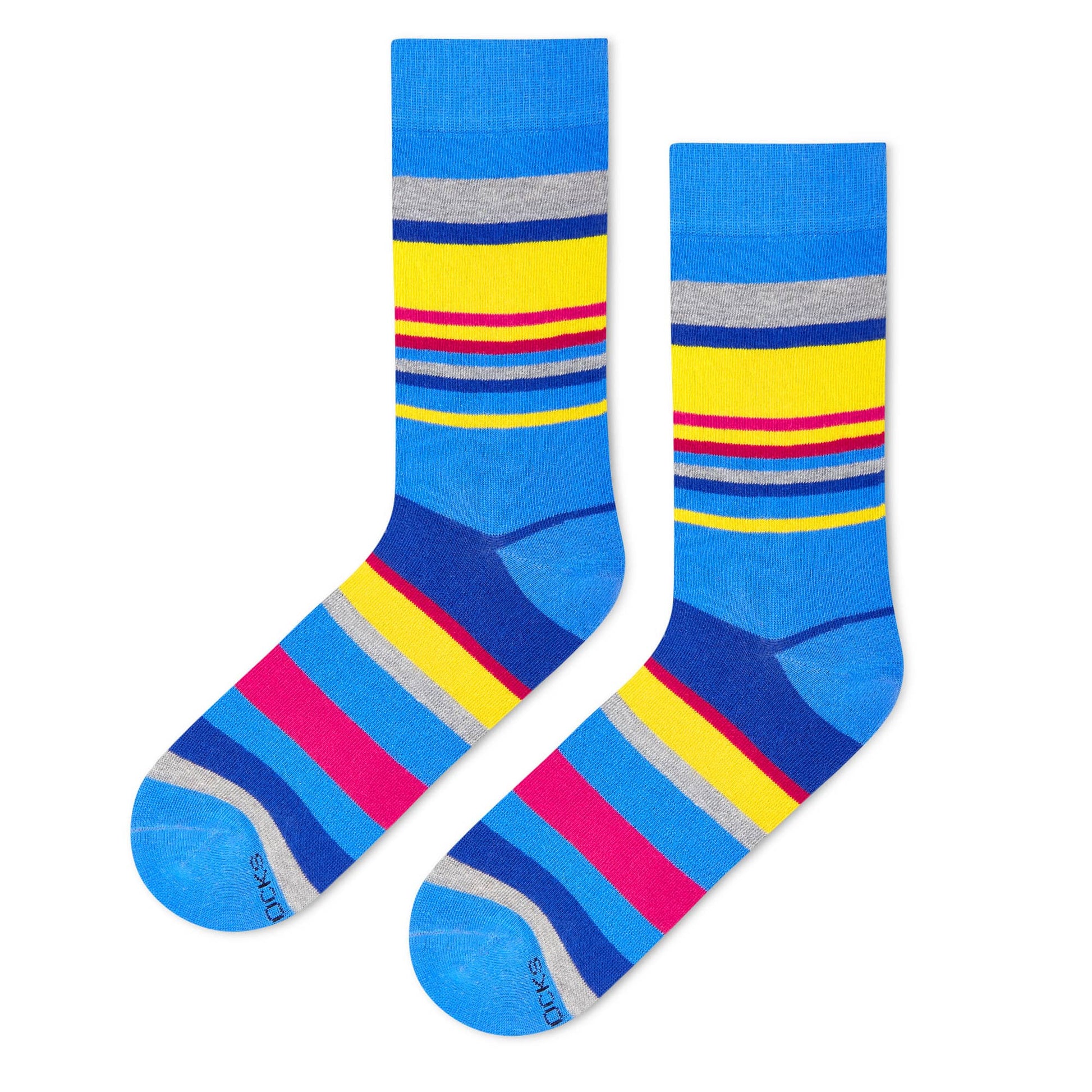 Dynamocks Stripes 6.0 Crew Length Socks for Men and Women.