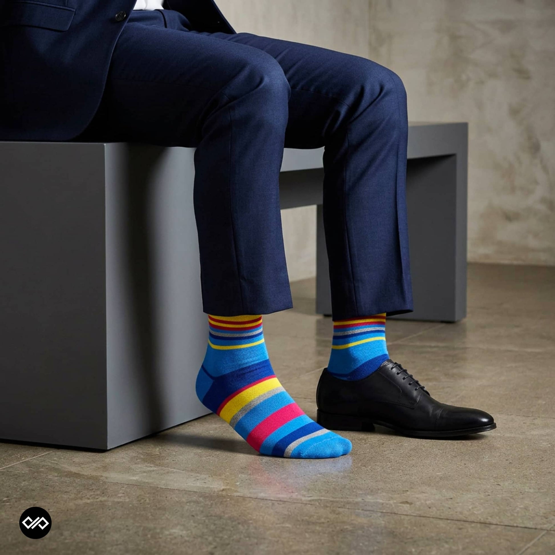 Dynamocks Stripes 6.0 Crew Length Socks for Men and Women.
