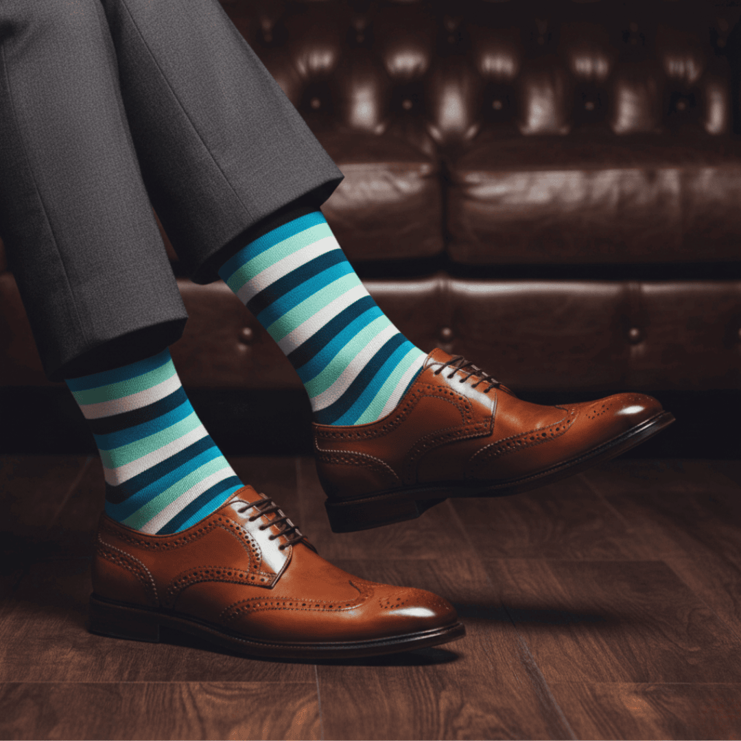 Dynamocks Stripes 3.0 Crew Length Socks for Men and Women.