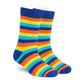 Dynamocks Stripes 8.0 Crew Length Socks for Men and Women.