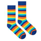 Dynamocks Stripes 8.0 Crew Length Socks for Men and Women.