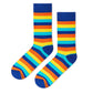 Dynamocks Stripes 8.0 Crew Length Socks for Men and Women.