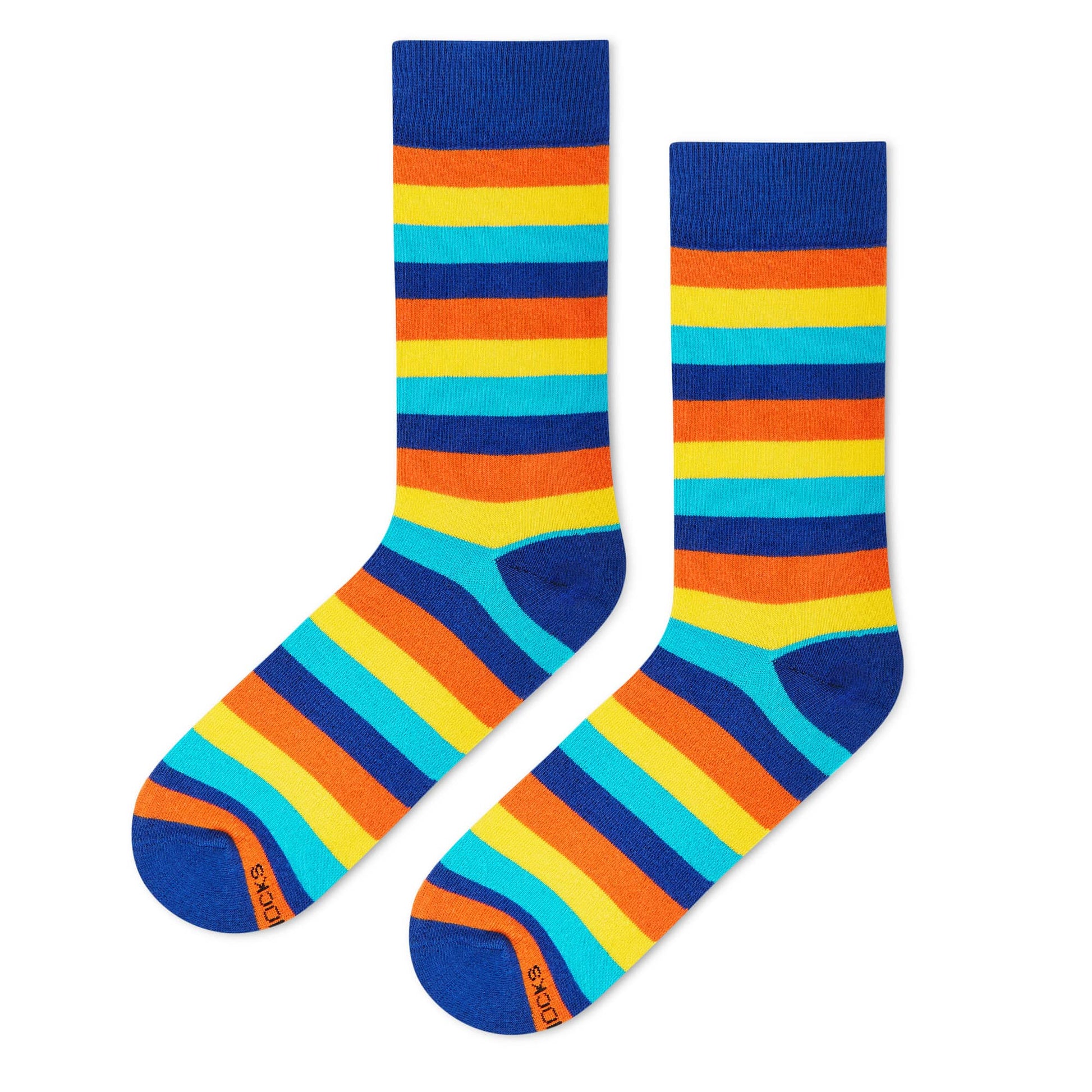 Dynamocks Stripes 8.0 Crew Length Socks for Men and Women.