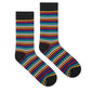 Dynamocks Stripes 3.0 Crew Length Socks for Men and Women.