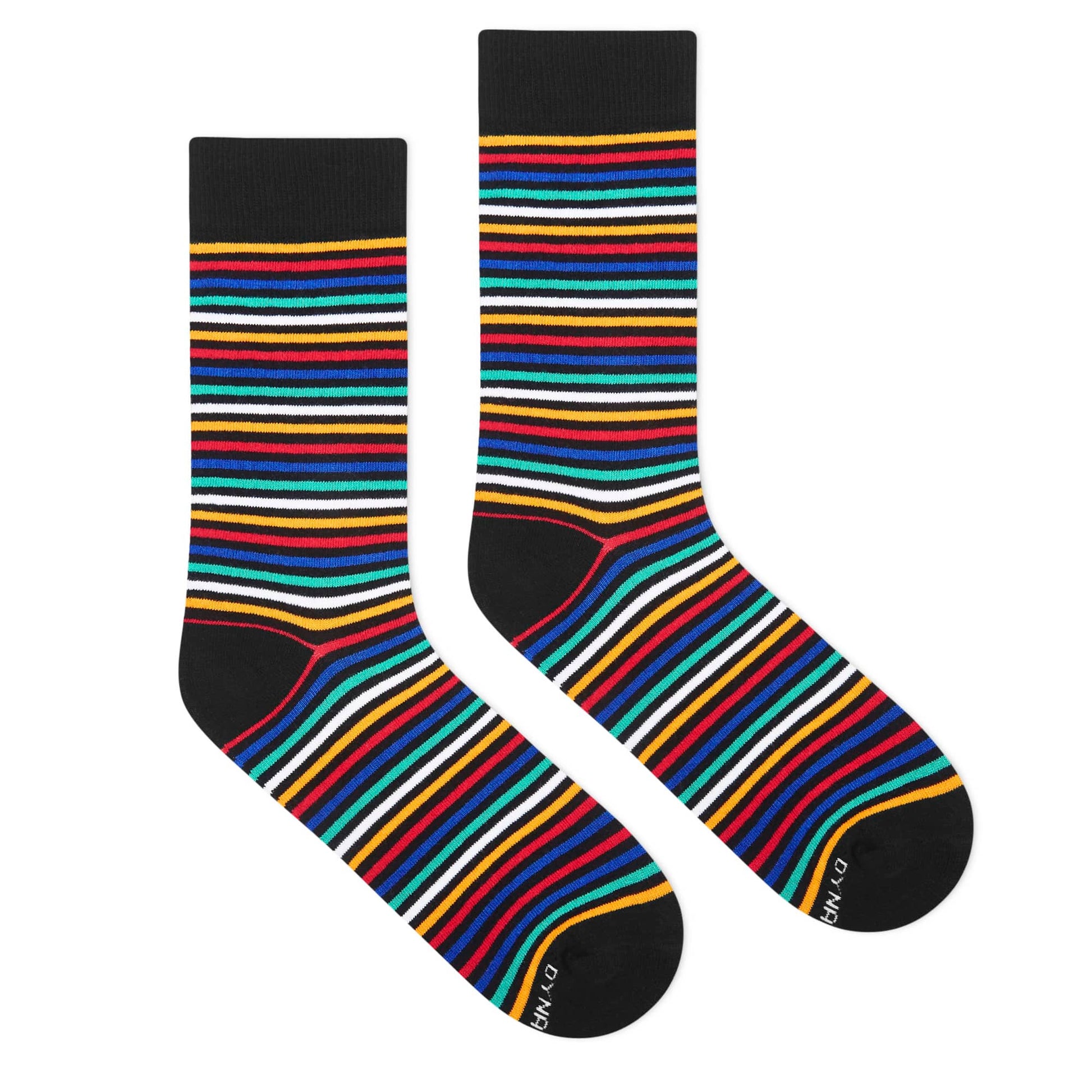Dynamocks Stripes 3.0 Crew Length Socks for Men and Women.