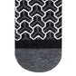Trios geometric monochrome crew length socks for men and women — Dynamocks - Closeup
