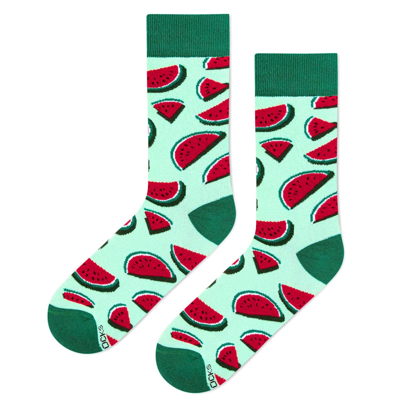 Watermelon crew socks summer lifestyle shot – Dynamocks India