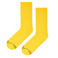 Dynamocks Yellow Solid Crew socks for men and women.