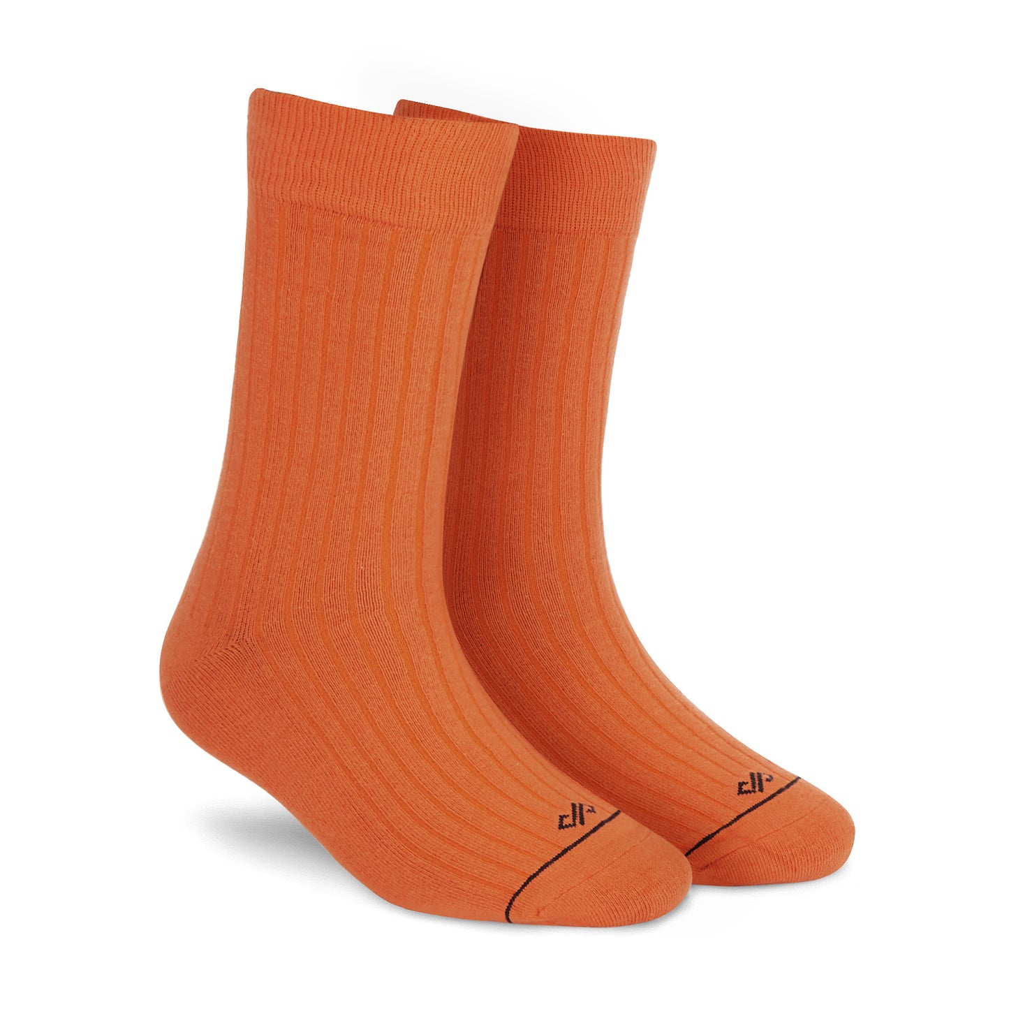 Dynamocks Solid Crew Orange socks for men and women.
