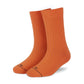 Dynamocks Solid Crew Orange socks for men and women.