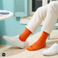 Dynamocks Solid Crew Orange socks for men and women.