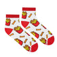 Dynamocks French Fries Ankle length socks for men and women.
