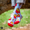 Dynamocks French Fries Men and women Crew Length Socks