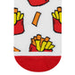Dynamocks French Fries Crew Length Socks for Men and Women.