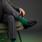 Dynamocks Bamboo Solid Crew Green Crew length socks for Men and Women.