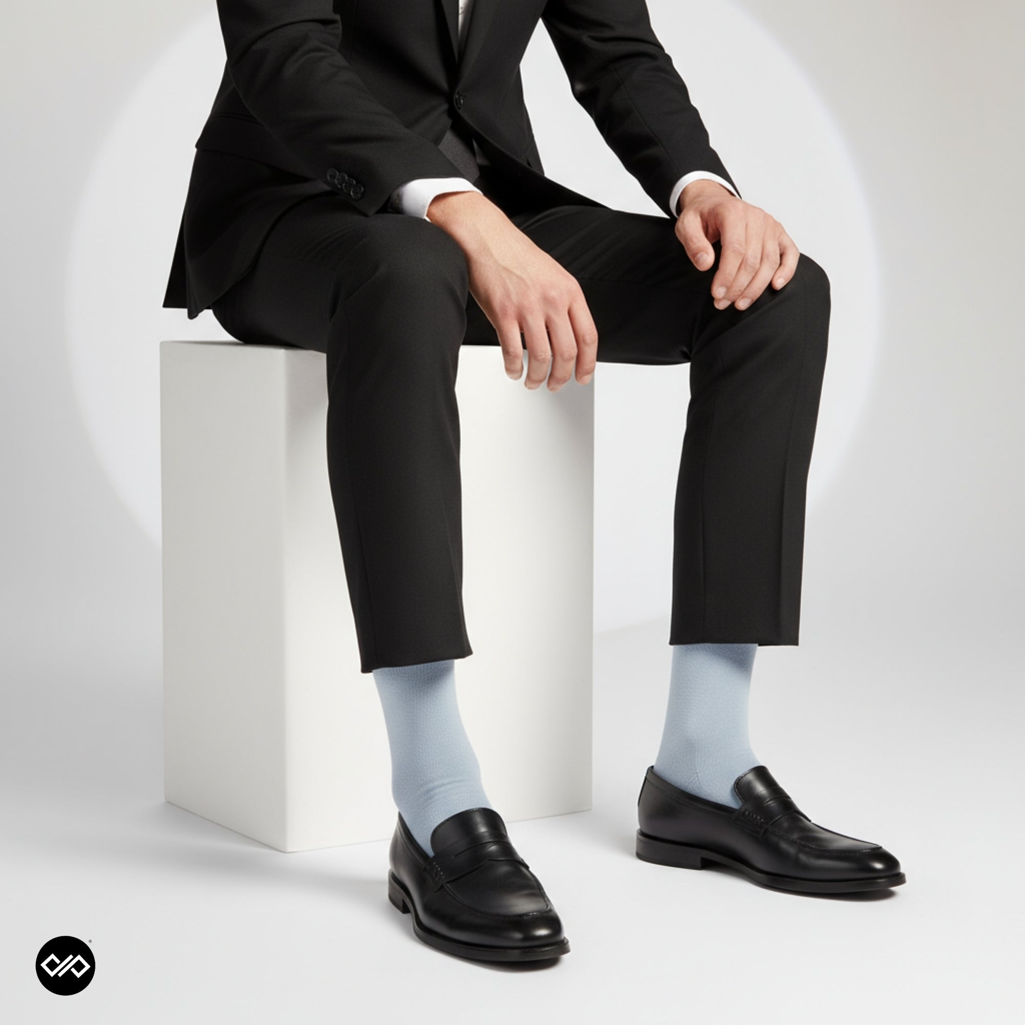Dynamocks Bamboo Solid Grey Crew length socks for Men and Women.