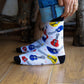 Dynamocks Guitar Crew Length Socks for Men and Women.