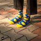 Dynamocks Lemon Crew Length Socks for Men and Women.