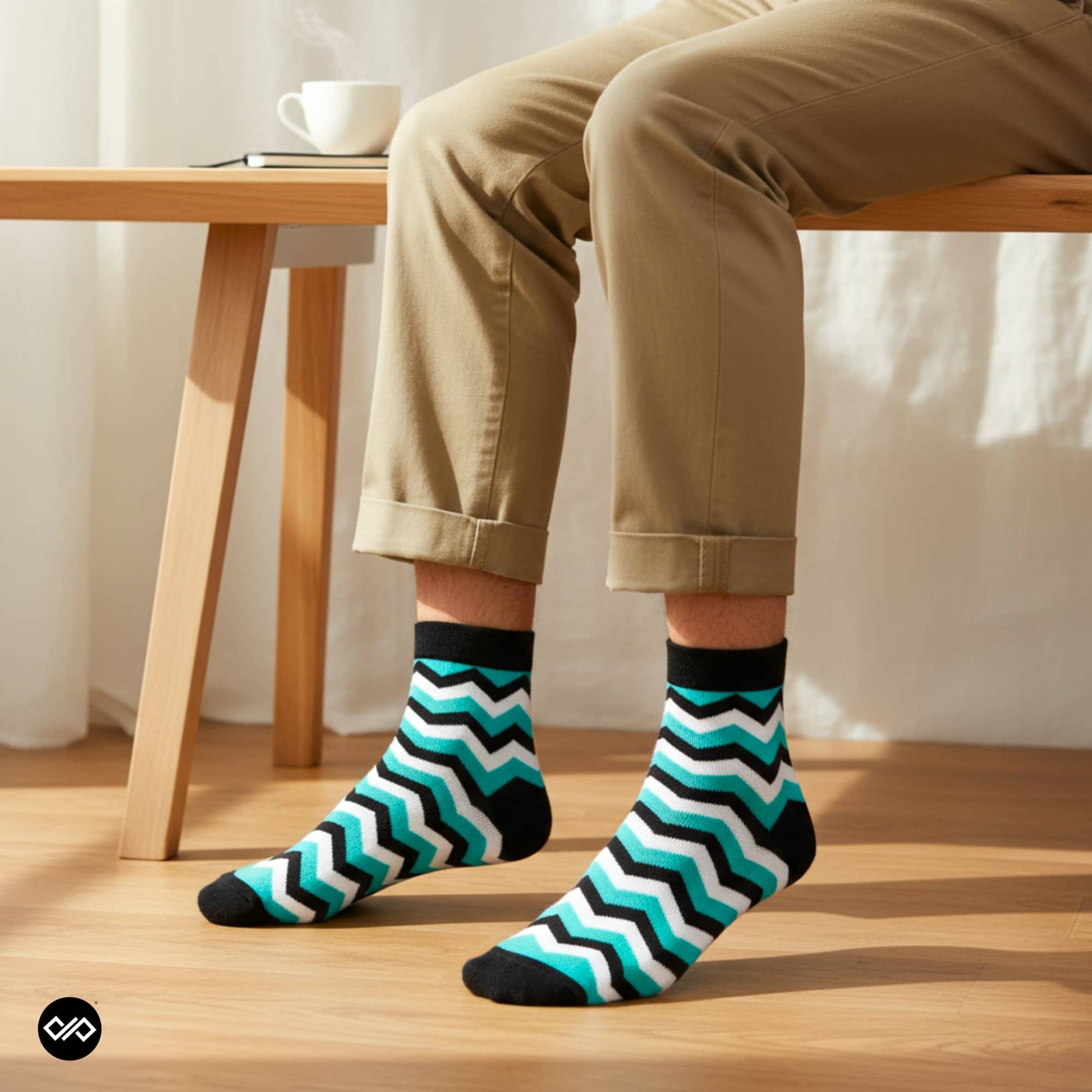 Dynamocks Mint ankle length socks for men and women.