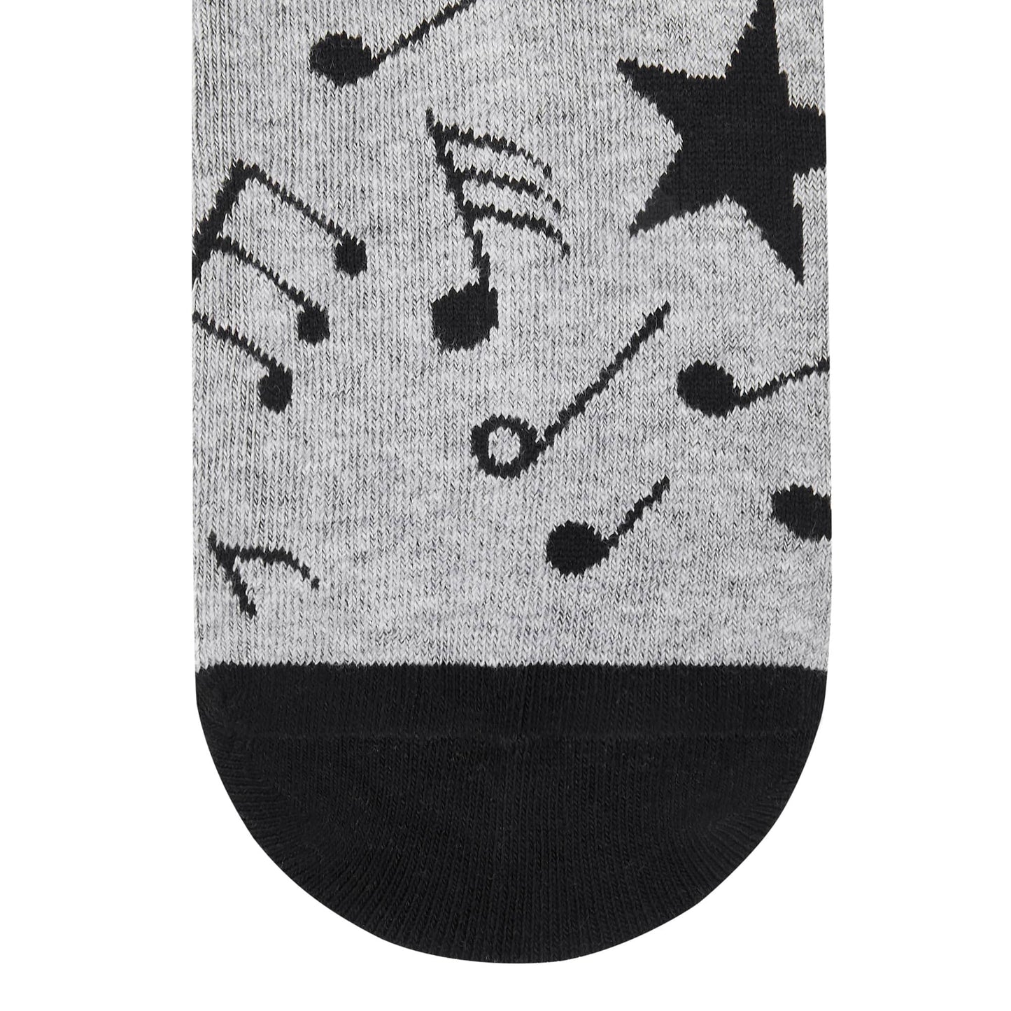 Music Ankle Socks - Grey Melody for Music Lovers