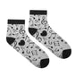 Music Ankle Socks - Grey Melody for Music Lovers