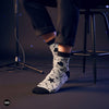 Music Ankle Socks - Grey Melody for Music Lovers