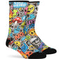 Dynamocks Party Overload Crew Length Socks for Men and Women.