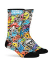 Dynamocks Party Overload Crew Length Socks for Men and Women.