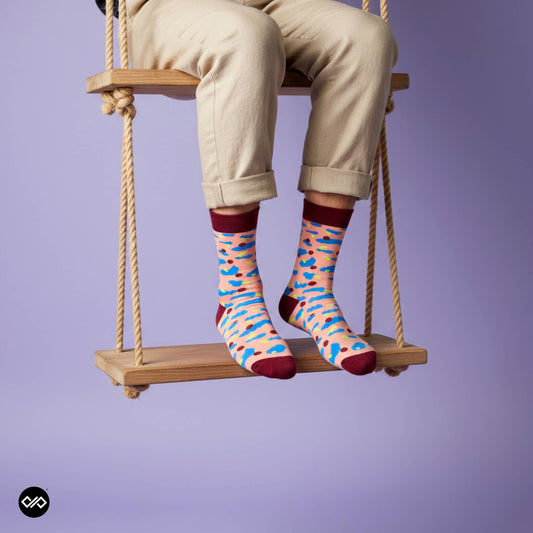 Dynamocks Party Crew Length Socks for Men and Women.