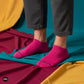 Pink  Low Ankle Length Socks For Men And Women.