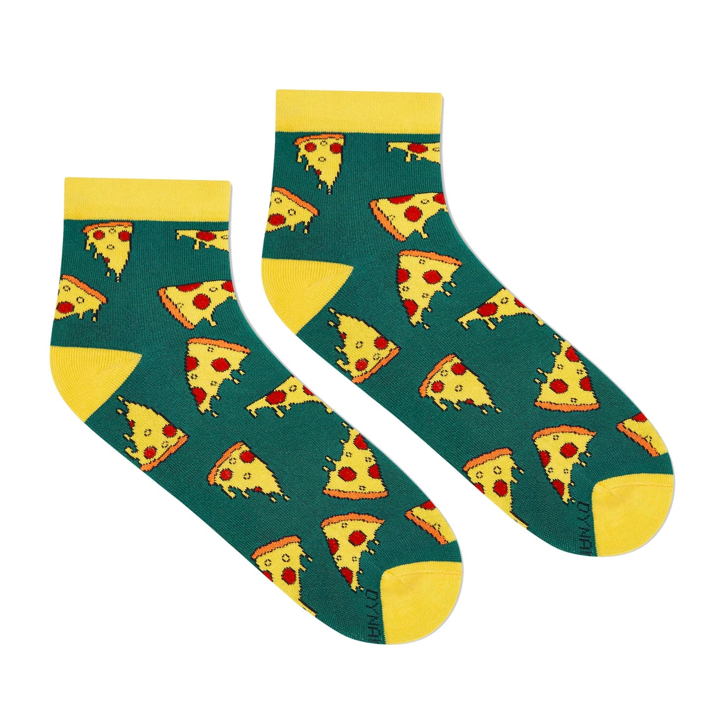 Dynamocks Pizza Ankle Length Socks for Men and Women.
