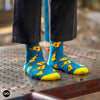 Dynamocks Pizza Crew Length Socks for Men and Women.