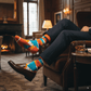 Pizzazz designer crew socks by Dynamocks