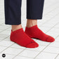 Red Low Ankle Length Socks for Men and Women.