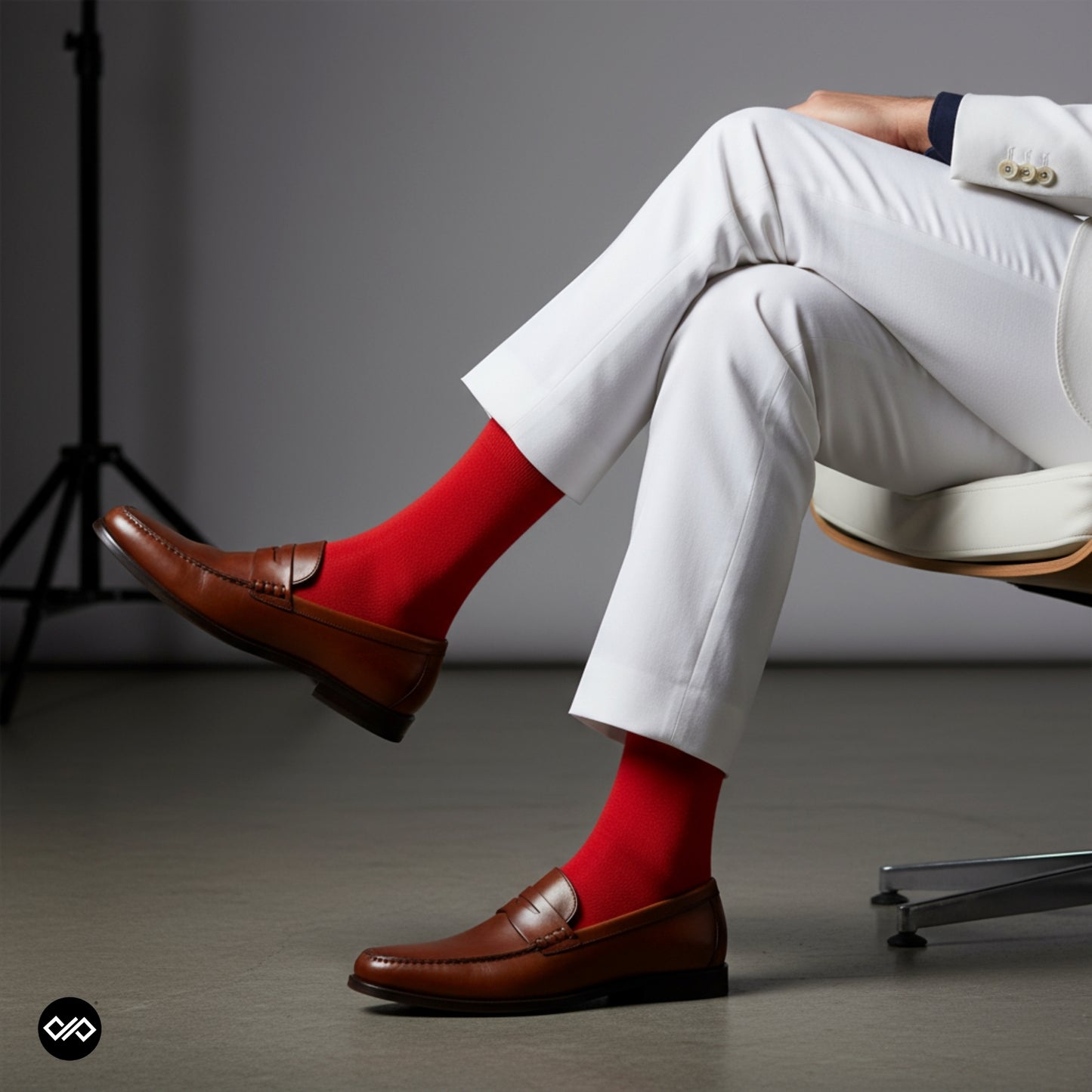 Dynamocks Bamboo Solid Red Crew length socks for Men and Women.