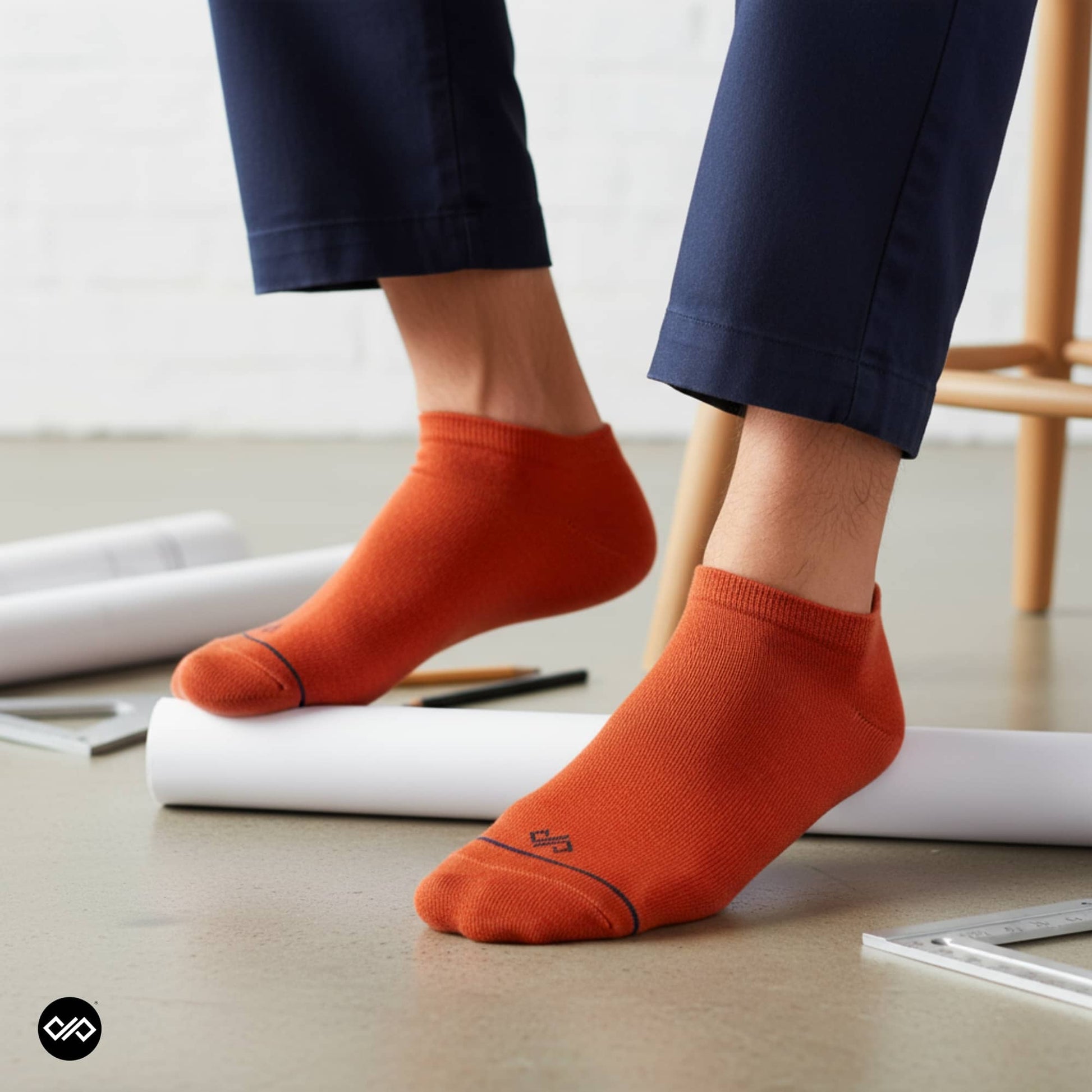 Rust  Low Ankle Length Socks For Men And Women.