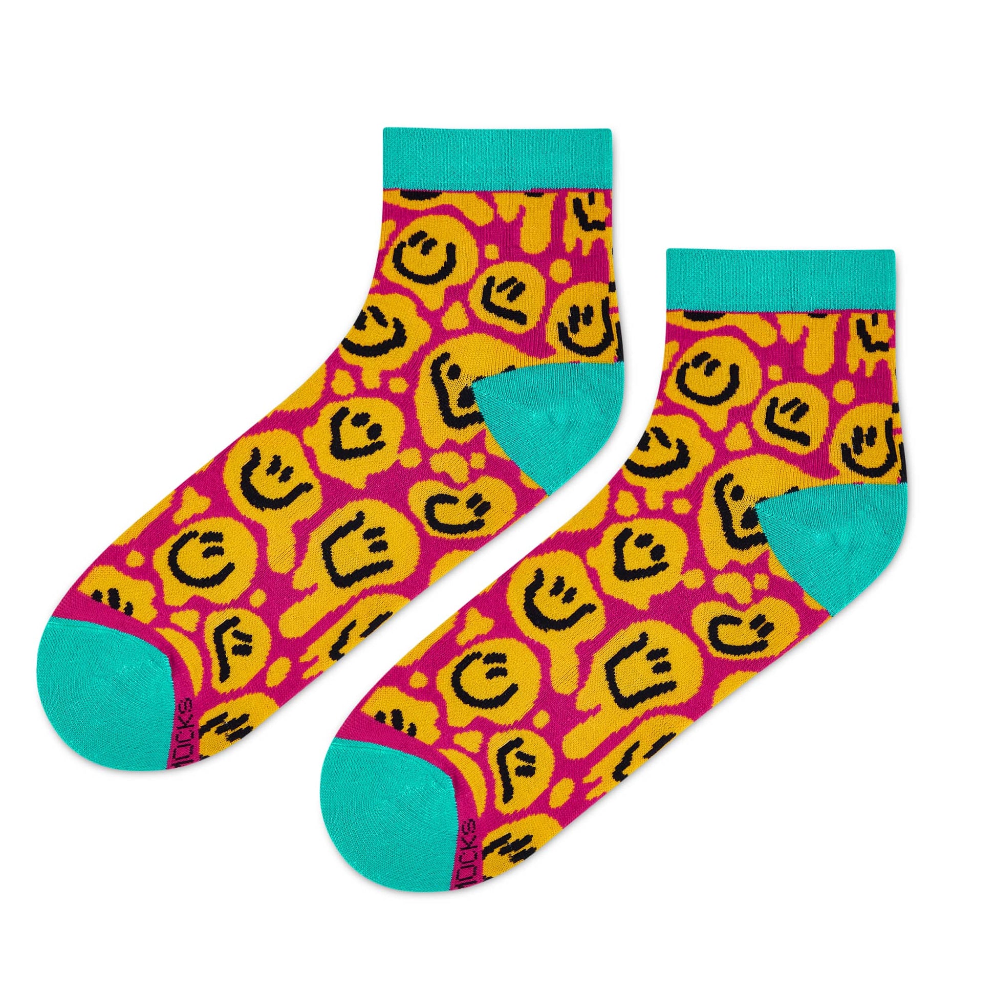 Dynamocks Smiley Ankle length Socks for men and women.