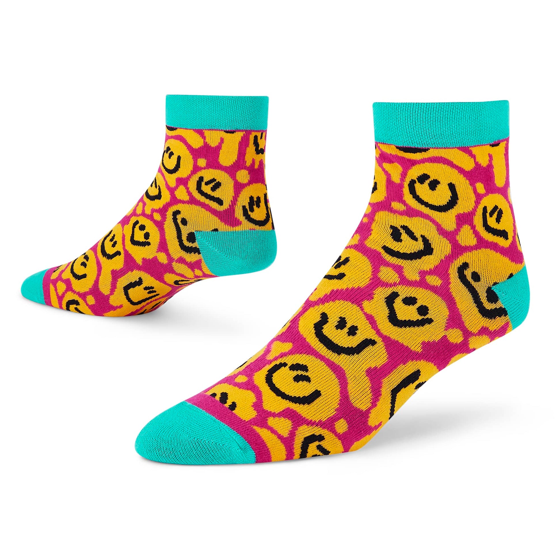 Dynamocks Smiley Ankle length Socks for men and women.